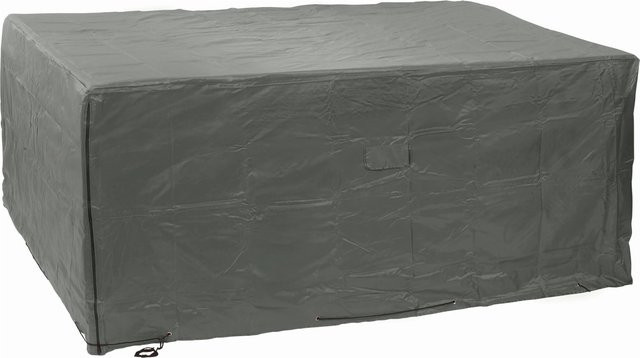 Wasserabweisende und schmutzabweisende Schutzhülle für Loungemöbel aus Polyester und PVC in Grau, B/T/H: 215 x 215 x 90 cm - Bild 1
