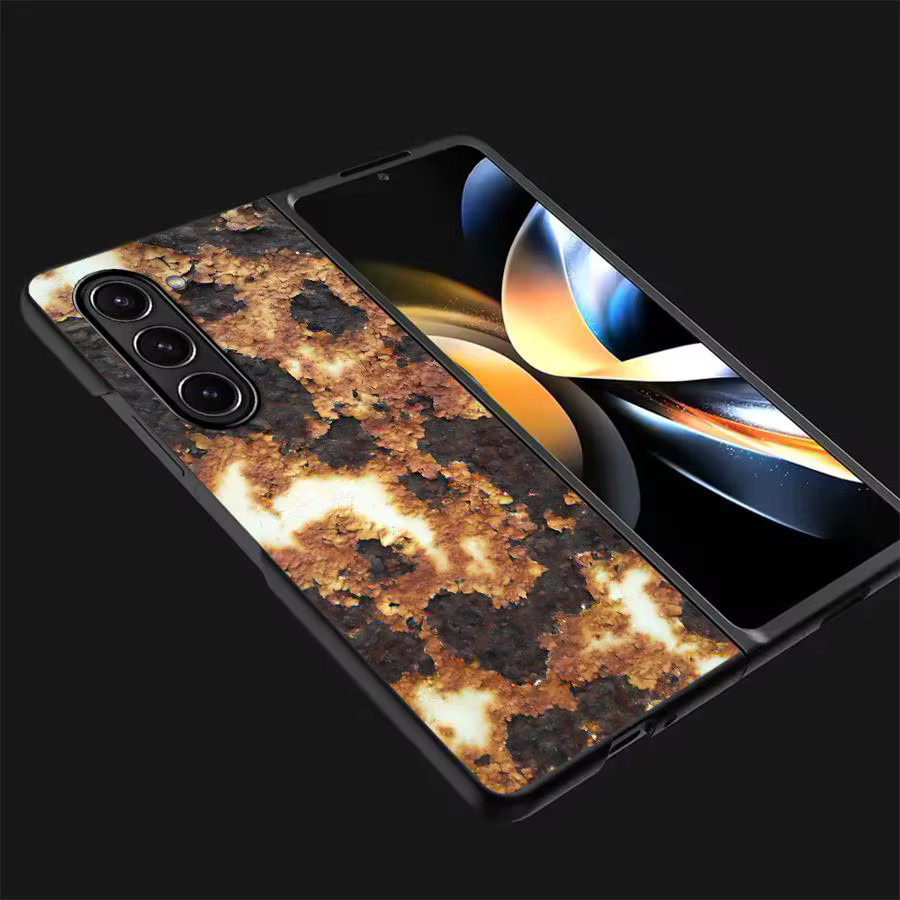 Handyhülle mit Retro Rost-Design für Samsung Galaxy Z Fold (verschiedene Modelle), Multicolour - Bild 2