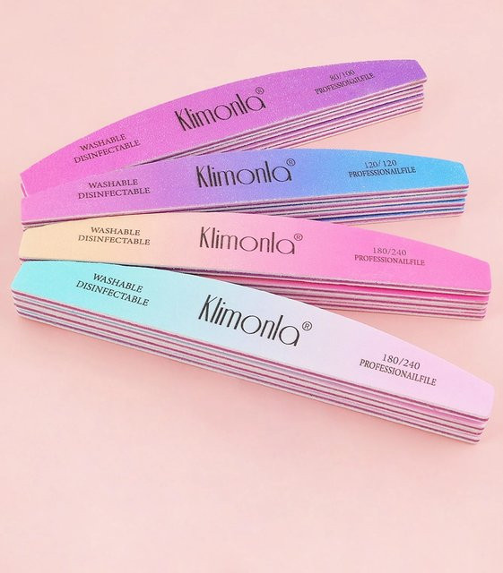 klimonla Nagel Feilen Set, Mix Farben, 80/100/120/180/240 Körnung, Unisex - Bild 1