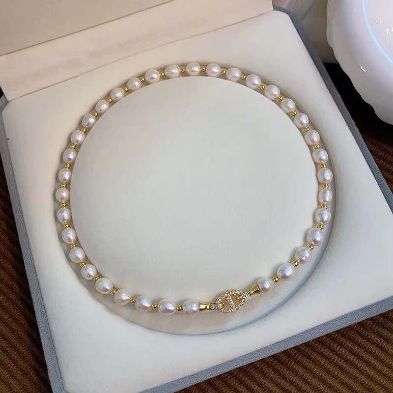 V-best Halskette, 14K Gold gefüllt, Süßwasserperle, Kristall, Damen - Bild 3