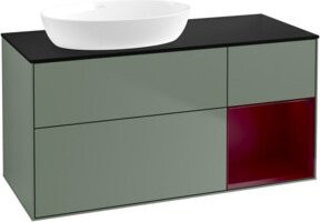 V&B Waschtischunterschrank Finion mit Wandbeleuchtung, Breite: 120 cm, Tiefe: 50,1 cm, Höhe: 50,1 cm, lackiert - Bild 1