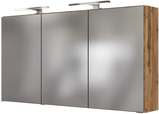 Held Möbel 3D-Spiegelschrank Bari in Wotaneiche, Breite: 120 cm - Bild 1