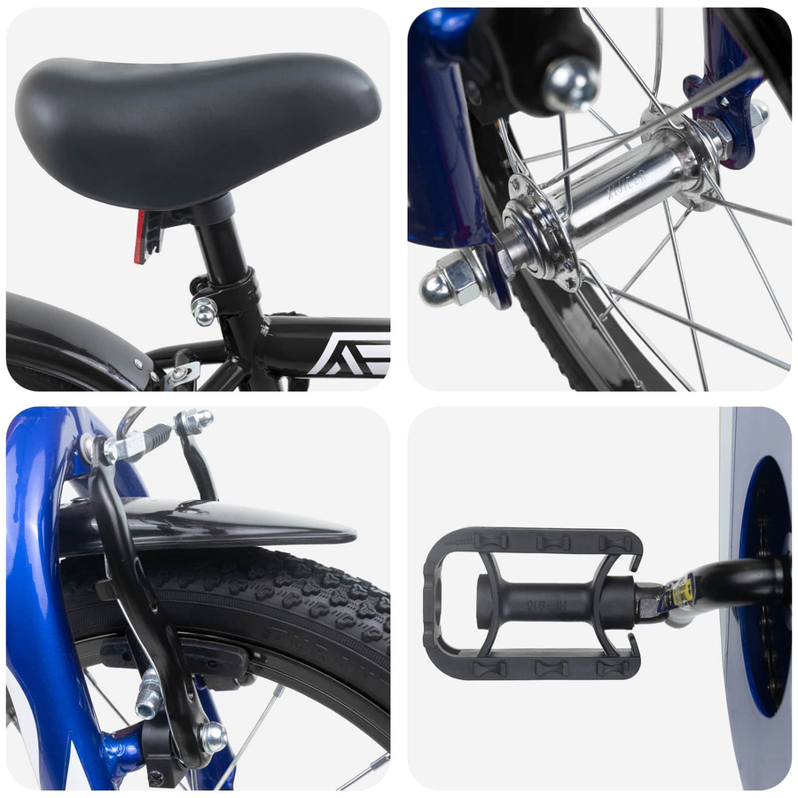VD Home Furnishing Kinderfahrrad 12 Zoll Schwarz für Alter 2-4 Jahre - Bild 2