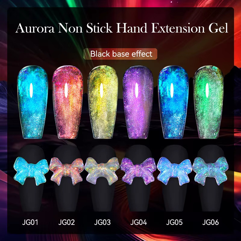 LILYCUTE Auroras Extension Gel Nagellack, 7 ml, Schimmernd - Bild 5