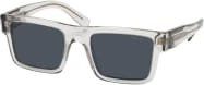 Prada PR 19WS Sonnenbrille, Quadratisch, Vollrand, Kunststoff, Herren, grau transparent - Bild 1