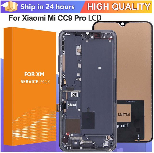 Xiaomi CC9 Pro LCD-Display Ersatz Baugruppe mit Digitalem Touchscreen in Schwarz für Mi Note 10 / Note 10 Pro M1910F4G 6,47 Zoll - Bild 1