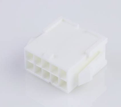 Molex Buchsengehäuse-Kabel in Weiß mit 10 Polen und einem Rastermaß von 4,2 mm - Bild 1