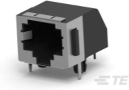 TE Connectivity Standard Modular Jack 5555153-5 Schwarz - Bild 1
