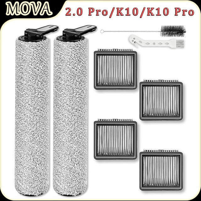 Dreame Ersatzteil-Set für MOVA 2.0 Pro, K10 und K10 Pro kabellose Nass-Trocken-Staubsauger in Weiß mit Rollenbürsten, Filtern und weiteren Zubehörteilen - Bild 1