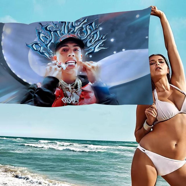 Singer C-Cris Mj Mikrofaser-Strandtuch, super saugfähiges und schnell trocknendes Pool-Handtuch in Multicolour - Bild 1