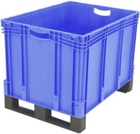 Bito Eurostapelbehälter XL mit Deckel, Blau, B/T/H: 80 x 60 x 62 cm - Bild 1
