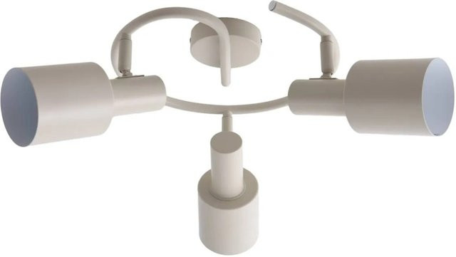 Lindby Strahler Ovelia Modern 3-flammige Deckenleuchte aus Metall in Creme, E27, verstellbar - Bild 1