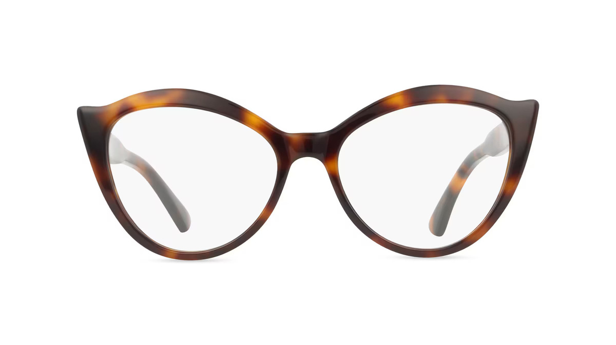 Moschino 607 Korrektionsbrille, Vollrand, Cat Eye, Acetat, Unisex, Braun - Bild 1