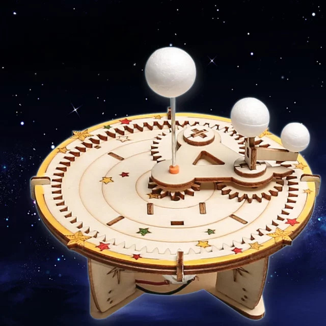 MYGVN Wissenschafts-Experimentier-Set, Astronomisches Weltraum-Globus, Holz - Bild 1