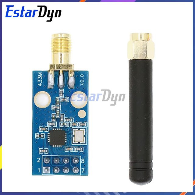 Estardyn CC1101 433MHz Funkmodul mit SMA-Antenne Drahtloses Transceiver-Modul in Blau - Bild 1