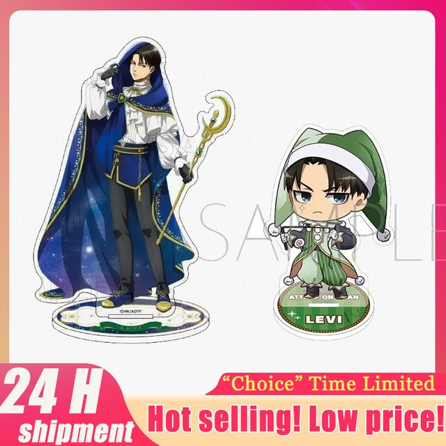 Bandai Attack on Titan Zauberer Levi Figur, Acryl-Ständer, Einzelfigur - Bild 1