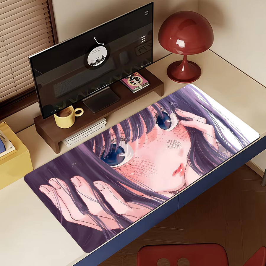 Anime Kaoruko Waguri Mauspad in Multicolour, rutschfeste Schreibtischunterlage aus Gummi für PC und Laptop - Bild 4