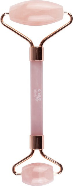 CIEN BEAUTY Rosenquarz Faceroller Massagestein, Rosa - Bild 1