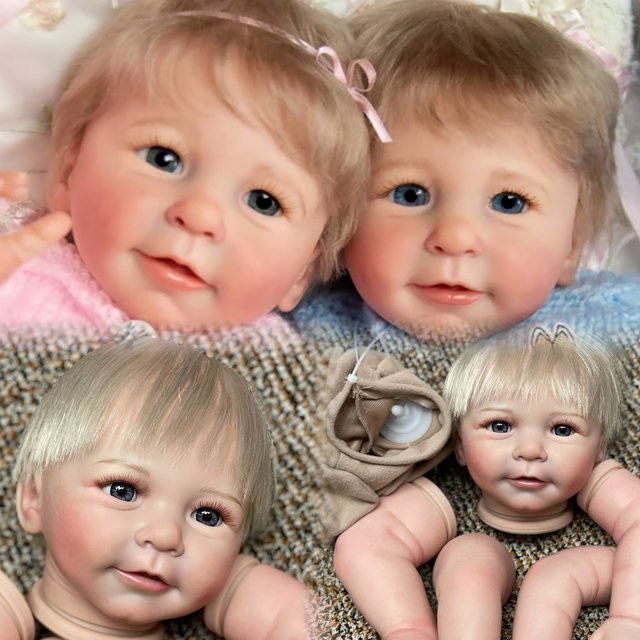AnjoDoll Bebe Reborn Puppenbausatz Lisa, 20-22 Zoll, unvollendete Puppenbausätze, Zubehör, Bunt / Mehrfarbig - Bild 1