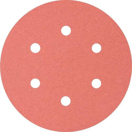 PFERD Universal Korund Klettscheibe KSS für Exzenterschleifer, Durchmesser: 150 mm, Körnung: 240, 25 Stück, Farbe: Rot - Bild 1