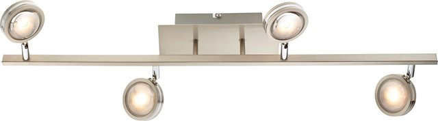 OBI LED Spot Rotello 4er-Set in Nickel Matt mit warmweißem Licht und verstellbarem Reflektor - Bild 1