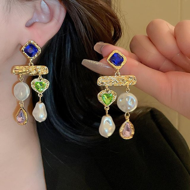 ZAKOL Ohrringe, Messing, Gold, Zirkonia, Damen - Bild 1