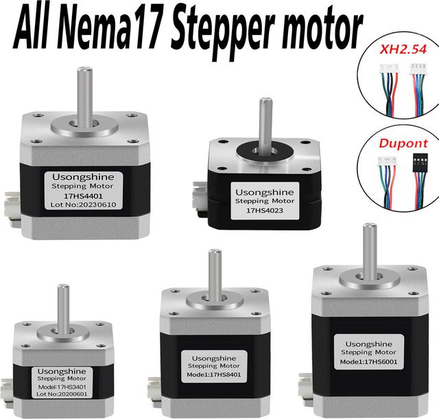Usongshine Nema17 Schrittmotor 17HS4401 und 17HS4023 für CNC, Laser Gravierer und 3D Drucker - Bild 1