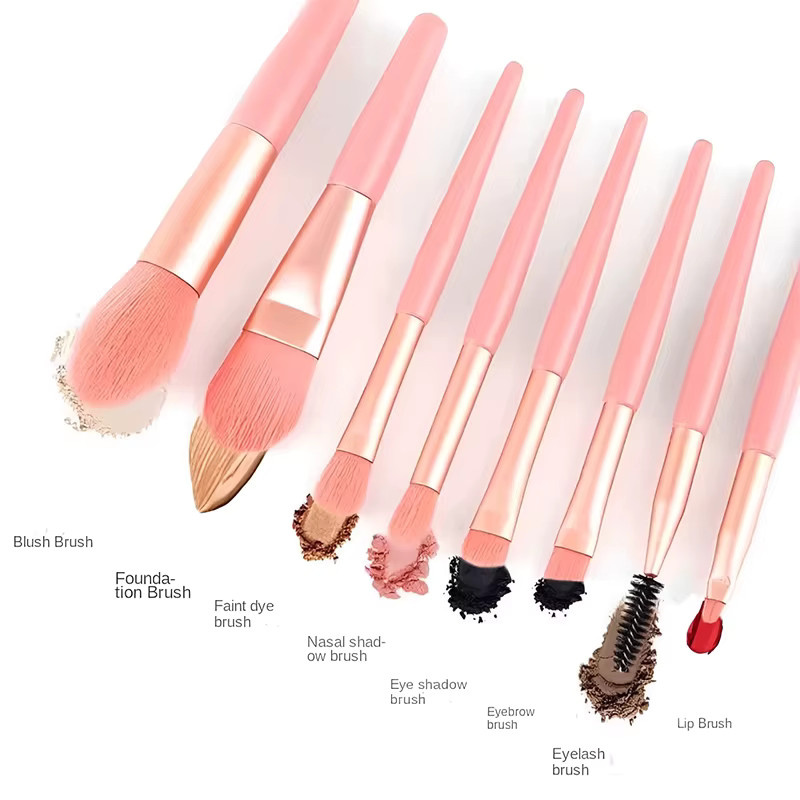 8-teiliges Make-up-Pinsel-Set für Foundation, Concealer, Lidschatten, Rouge, Puder, Highlighter, Unisex - Bild 2