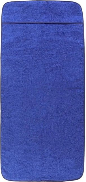 vidaXL Strandtücher 2er Set Blau B: 75 cm, L: 200 cm aus Baumwolle und Polyester - Bild 1