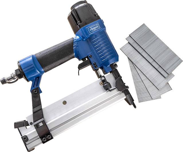 Scheppach Druckluft Klammer- und Nagelpistole in Blau - Bild 1