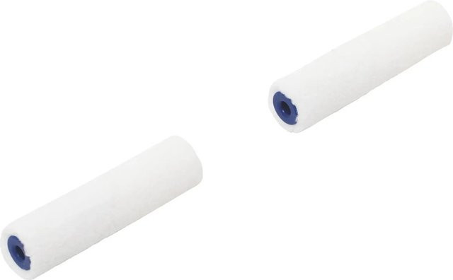 LUX-TOOLS Filzwalze für wasserbasierte Farben, 2 Stück, weiß, Breite: 10 cm - Bild 1