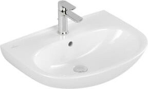 Villeroy & Boch Waschtisch O.Novo in Weiß mit Überlauf und Aufsatzarmatur, B/T: 60 x 46 cm - Bild 1