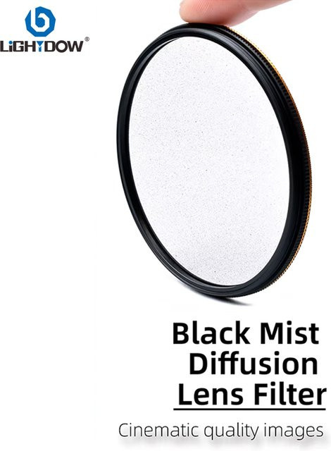 Lightdow Black Mist Diffusion Objektivfilter Slim MRC für Canon Nikon Sony Fuji Kameras - Bild 1
