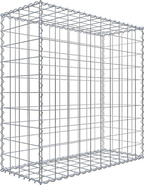 Gabiona Gabione aus Stahl in Silberfarben, B/T/H: 100 x 40 x 100 cm - Bild 1