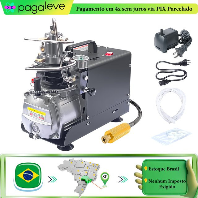 NUOGE AUTO-STOP Elektrischer Hochdruckkompressor PCP Luftkompressor mit 4500Psi 300Bar für die Tauchflaschen-Füllung - Bild 1