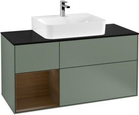 V&B Waschtischunterschrank Finion mit Wandbeleuchtung, Breite: 120 cm, Tiefe: 50,1 cm, Höhe: 50,1 cm, lackiert - Bild 1