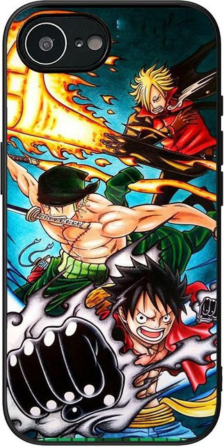 Handyhülle mit One Piece Motiv Roronoa Zoro Luffy Sanji für Apple iPhone Modelle in Multicolour - Bild 1
