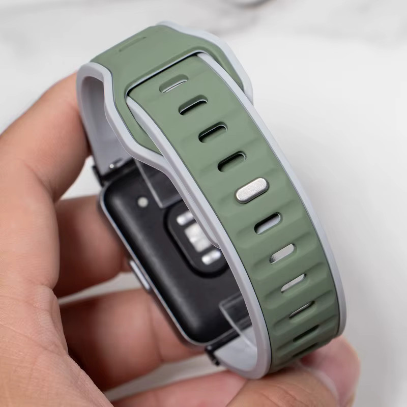 CAOWTAN Uhrenarmband Silikon, zweifarbig, Unisex - Bild 2