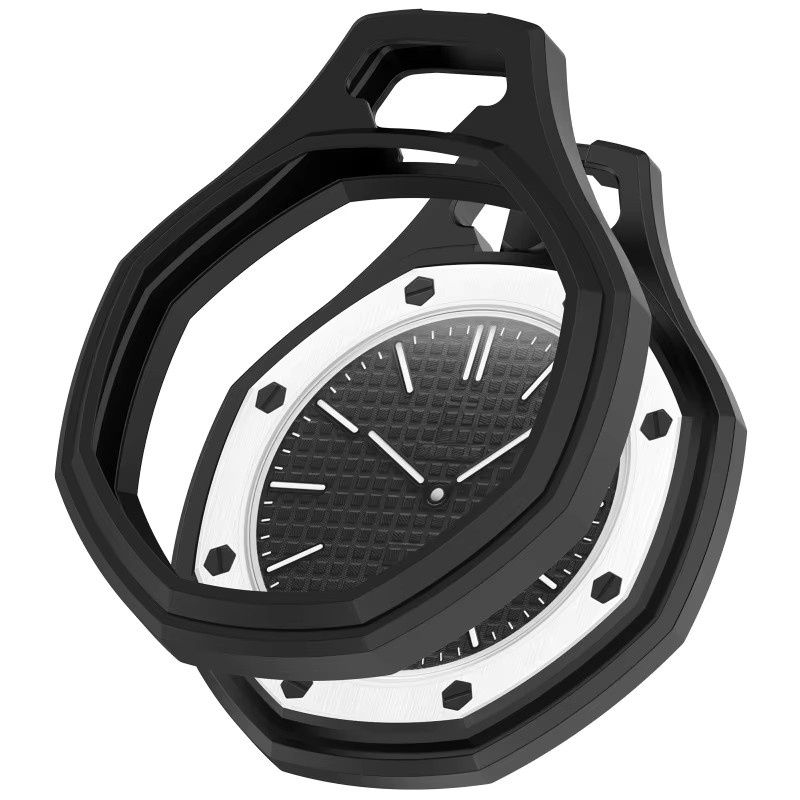 JBAILI Schutzhülle Silikon, Schwarz, Unisex, Taschenuhr-Zubehör - Bild 2
