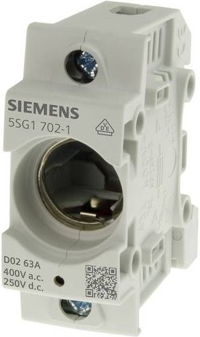 Siemens Sicherungssockel 5SG17021 aus Kunststoff in Weiß, 15 Stück - Bild 1