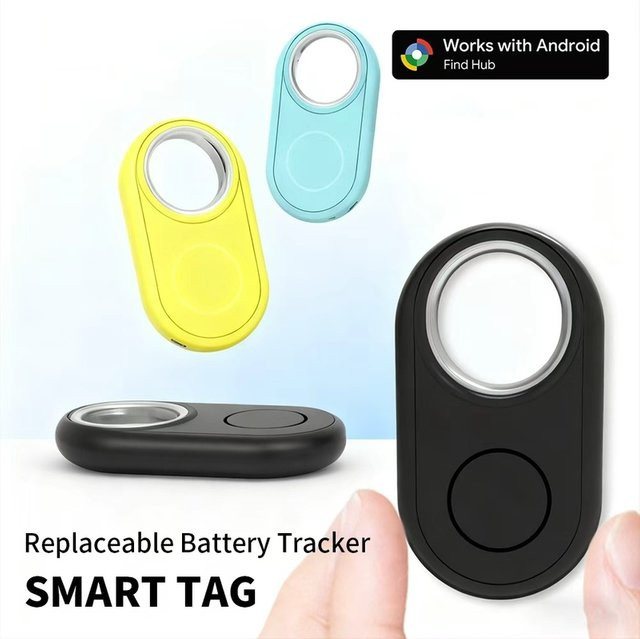 Wesense Far Away Tracker Fernfinder für Android in Pink mit Google Find My Device Unterstützung und Bluetooth-Funktion - Bild 1