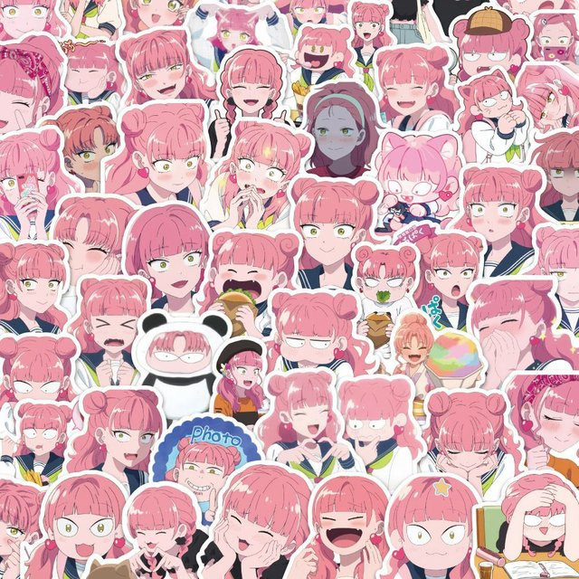 MOLLK Kawaii Anime Aufkleber Set Du und ich sind polarer Gegensatz, Mehrfarbig - Bild 1