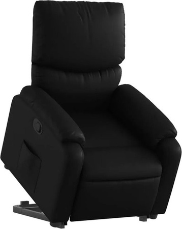 vidaXL Relaxsessel mit elektrischer Aufstehhilfe für Senioren in Schwarz aus Kunstleder