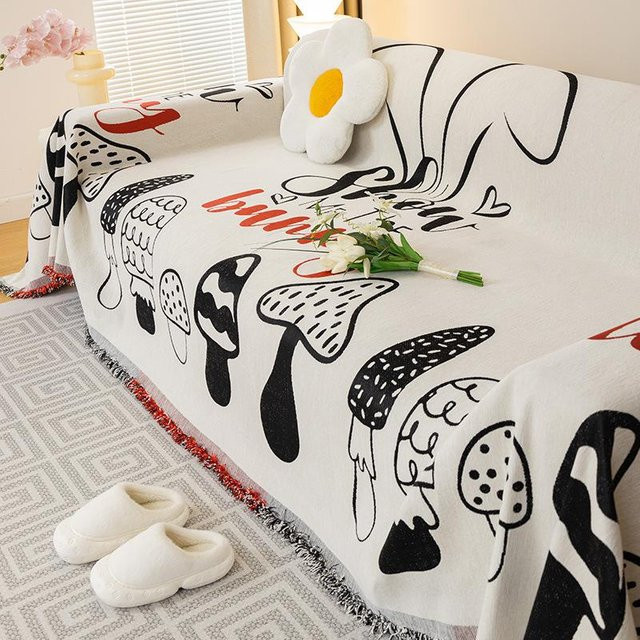 Rutschfester Chenille Sofabezug von Super Six, universeller Polsterbezug für alle Jahreszeiten, B/T: 180 x 130 cm - Bild 1