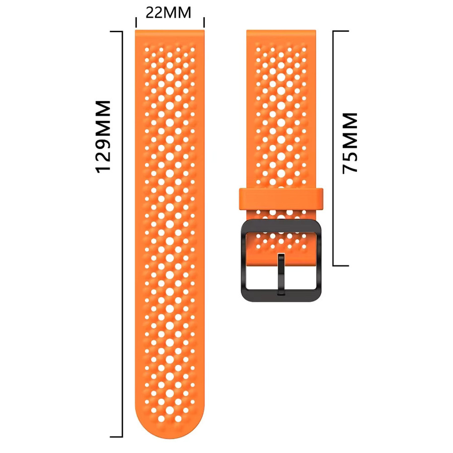 Suunto Uhrenarmband Silikon, 22 mm, orange, Unisex - Bild 4