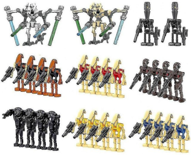 Handlo Kampfsoldaten, Generäle und Droiden, Actionfiguren, 28-teiliges Set - Bild 1