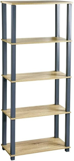 Kesper Regal aus Kunststoff in Grau, B/H/T: 29 x 147 x 60 cm - Bild 1