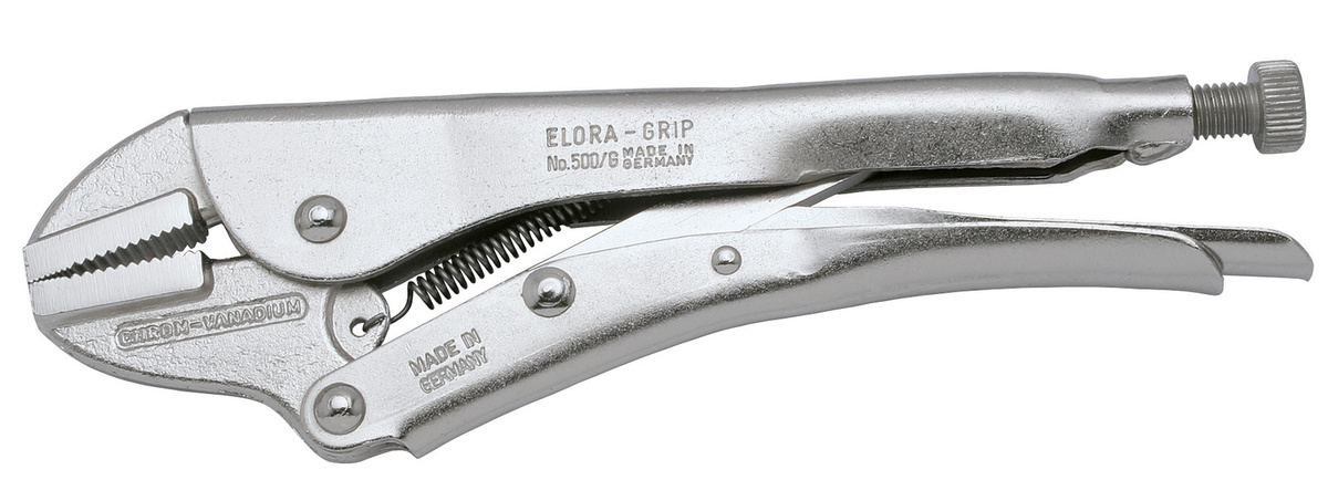 Elora Gripzange mit geraden Backen in Silber, Spannweite 40 mm, ELORA-500G-250 - Bild 1