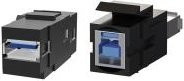 Bachmann Modulare Eingabe USB 3.0 Type A Rahmen Schwarz 917.400 - Bild 2