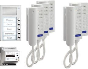 TCS Tür Control Paketlösung AP 5WE PPA05-EN/02 Audio-Intercom in Weiß - Bild 1